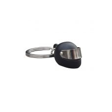 Брелок для ключей "Черный шлем с металлическим визором"