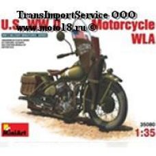 Модель для конструирования американского мотоцикл WLA (108 деталей, 1:35)(35080)