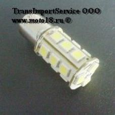 Лампа светодиодная (18 диодов)LED цоколь 1157 ,P21-5W SMD5050 2-конт белая, стоп сигнал, туманки