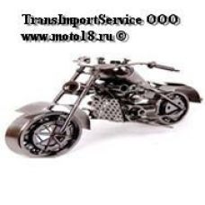 Модель мотоцикла хендмейд, 1024, сделан из деталей машин/метизов, покрытие медь/искуств.старение
