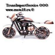 Модель мотоцикла хендмейд, М9, сделан из деталей машин/метизов, покрытие медь/искуств.старение