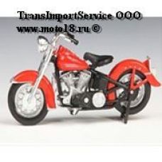 Модель мотоцикла Ретро В6 (красно-черного цвета) 1:18