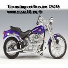 Модель мотоцикла Чоппер В8 (типа хром с фиолетовыми вставками и черным сиденьем) 1:18