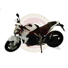 Модель мотоцикла Спортбайк (черный с белыми бортами) 1:12 (6011) Honda