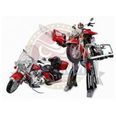 Робот трансформер модель мотоцикла Харлей-Девидсон (бардово-красного цвета) 1:8