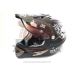 Шлем кроссовый YM-911-L"YAMAPA" СО СТЕКЛОМ, размер L, (НОВИНКА !!!) Черный "DANGER KEEP OUT"