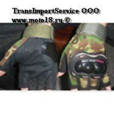 Перчатки мото PRO-Biker камуфляжные, без пальцев, с защитой, размеры M, L, XL (MG-05)