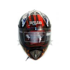 Шлем интеграл "Safelead" LX-180 черный Q35