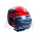 Шлем открытый "Safelead" LX-256 "колобки с доп. стеклом" красный