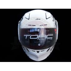 Шлем интеграл прем. ТORC T-19 WHITE ANIME, размер M, (прочност/ЛЕГКИЙ) белый с рисунком