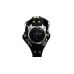 Часы наручные с браслетом, застегивающимся на руке и кольцом (черные ремешки, квадратный циферблат)