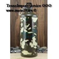 Фляжка-бутылка алюминевая с карабином 1 л (легкая с герметичной крышкой), цвета армейские