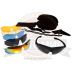 Очки OKEY BKT-6050 СПОРТ (в наборе +диоптр.оправа,линзы (4 цвета), чехол, коробочка модная, шнур)