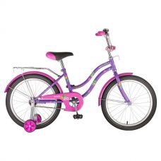 Велосипед 20" NOVATRACK TETRIS (торм.нож.,крылья цвет., багажник хром) фиолетовый
