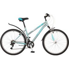 Велосипед 26" STINGER LATINA (21ск,рама 17"алюм.спл.,TZ30/TY21/RS35) белый/голубой