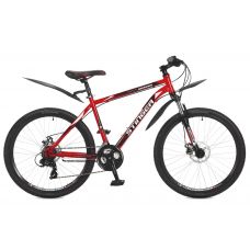 Велосипед 26" STINGER ARAGON 18RD7 (Х79896) (18ск, рама 18" сталь,торм.мех.диск.TY500/TY300) красный