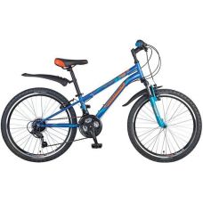 Велосипед 24'' NOVATRACK EXTREME (6ск,МТВ,рама ст.10",TY21/RS35/TZ21, V-brake) 117098 синий