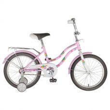 Велосипед 18" NOVATRACK TETRIS (торм.нож.,крылья цвет., багажник хром) розовый