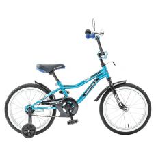 Велосипед 20" NOVATRACK BOISTER (Х52195-К) (1ск,рама сталь, торм.ножной,багажник,звонок)107138 синий