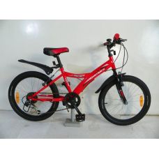 Велосипед 20'' NOVATRACK RACER (Х61170-К) (6ск,МТВ,рама сталь,жест.вил,торм.V-Brake) 117050 красный
