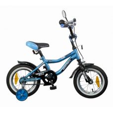Велосипед 12" NOVATRAСK BOISTER (Х52491) (перед.тормоз, пласт.корот.крылья, гудок,зеркало) синий