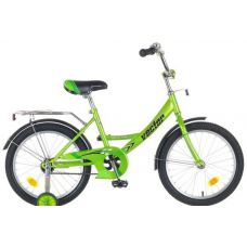 Велосипед 18" NOVATRACK VECTOR (Х44850-К)(1ск,рама сталь,торм.ножной,крылья цвет.,баг.хром) зеленый