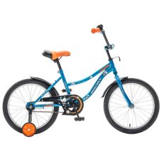 Велосипед 18'' NOVATRACK NEPTUN (Х60742-K) (1ск, рама сталь,тормоз ножной, багаж.зв.) синий