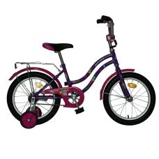Велосипед 16'' NOVATRACK TETRIS (Х60781-K) (1ск, тормоз нож., крылья цвет, багажник хром) фиолетовый