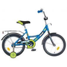 Велосипед 18" NOVATRACK URBAN (Х41602-К)(1ск,рама сталь,тормоз нож.,цвет.крылья, баг.хром) синий