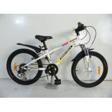 Велосипед 20" NOVATRACK POINTER (Х61172-К) (6ск,МТВ,рама сталь,торм.обод (V-Brake), Shimano) белый