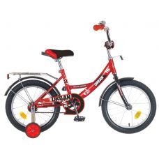 Велосипед 18" NOVATRACK URBAN (Х41604-К)(1ск,рама сталь,тормоз нож.,цвет.крылья, баг.хром) красный
