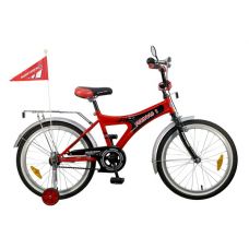Велосипед 20" NOVATRACK S, FORMULA (Х21022-К) (1ск,торм.1 руч.нож,крылья,багажник хромир) черн/крас