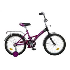 Велосипед 18" NOVATRACK FR-10 (Х44848-К) (1ск,рама сталь,торм. нож., баг.хром) фиолетовый