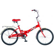Велосипед 20'' FS-30 NOVATRACK (X52028-K) (складной,1ск,торм.V-Brake, багаж.,зв.) красный