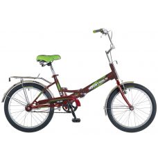 Велосипед 20'' FS-30 NOVATRACK (X71612-K) (складной,1ск,торм.V-Brake, багаж.,зв.) 107126 борд