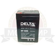 Аккумулятор герметичный 6В 6 А/ч AGM (Delta DT 606) для электро машинок (70*47*101)