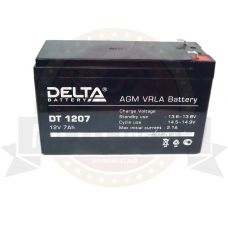 Аккумулятор герметичный 12В 7А/ч AGM ( Delta DT 1207) (150х65х90) для электро машинок