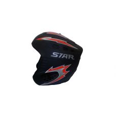 Шлем горнолыжный STAR S1-10 (шлем с клипсой для очков "Черного цвета с серо-красными наклейк")