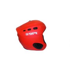 Шлем горнолыжный STAR S1-10 (шлем с клипсой для очков "Пожарно-красного цвета, матовый")